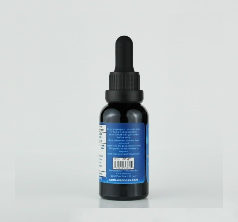 1 oz Glass Bottle Zeolite Fulvic and Humic Acid Liquid Cleanser - Immune & Gut Support - Expires 10/01/27