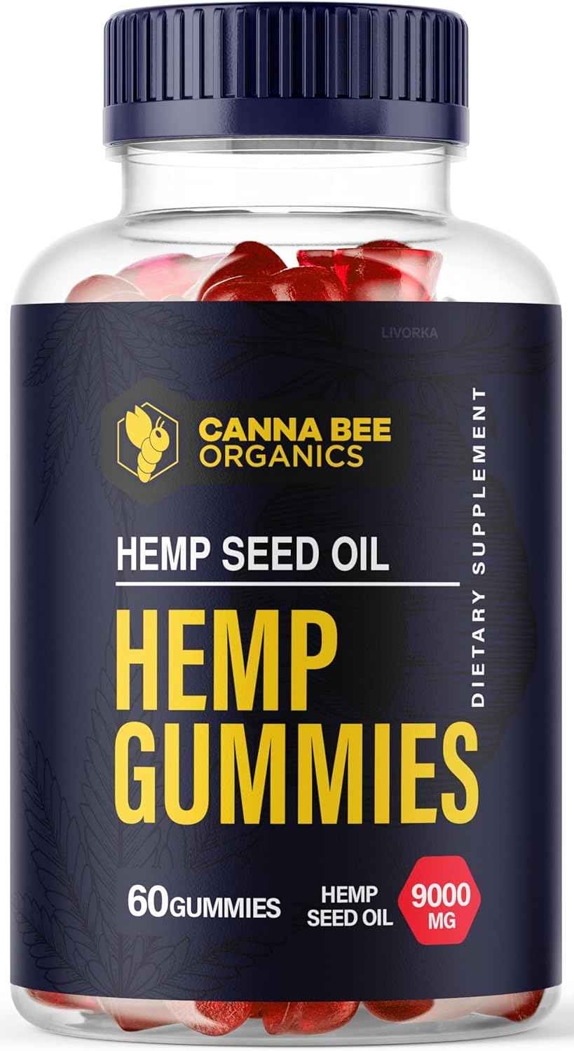 1 Pack - Canna Bee Gummies - Canna Bee Organics 30 Gummies for 1 Month, CannaBee metabolism booster Gummies, Canna Bee metabolism booster 9000 MG Per Bottle, Canna Gummies, Canna metabolism booster Gummies