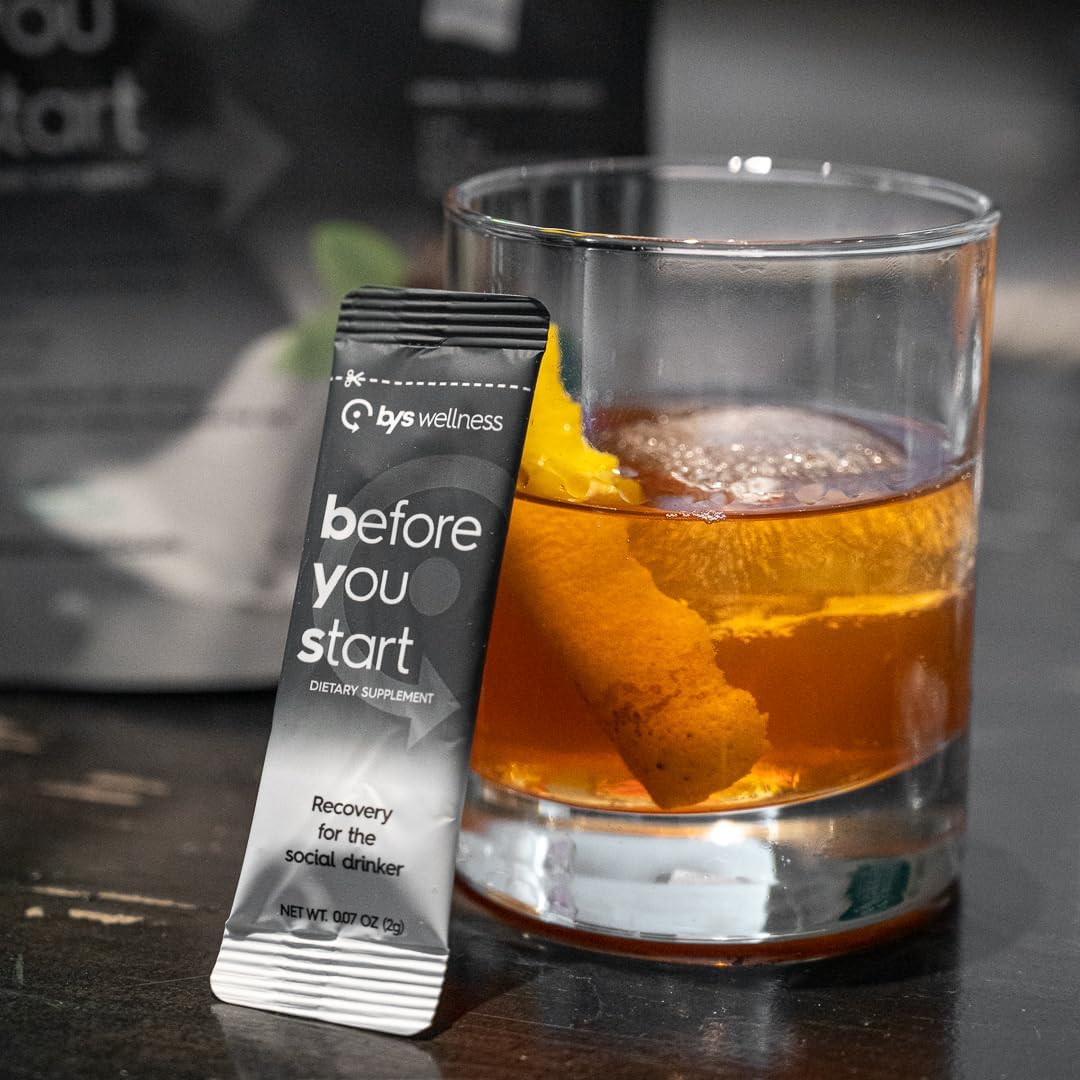 10-Pack Rapid Hydration & Liver Wellness Shots for Social Drinkers - BYS Wellness Reset for Better Mornings