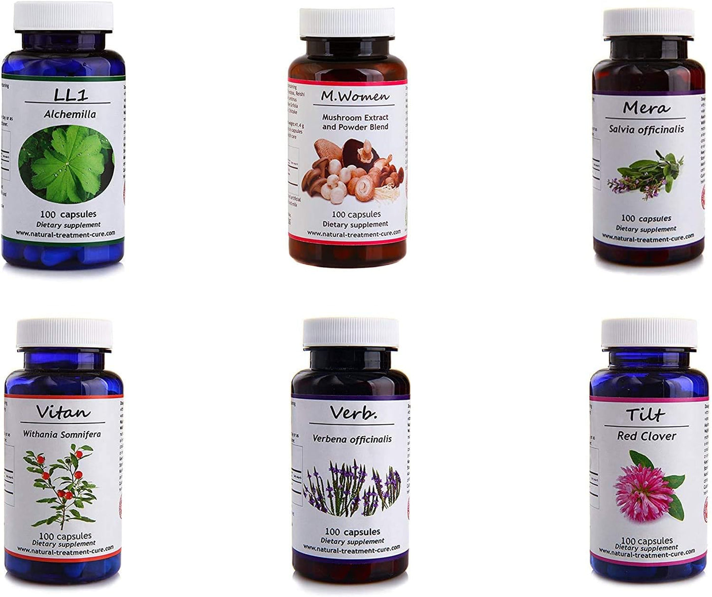 100% Natural Supplements Package for Fibroids - Organic Herbs, Vitamins, and Dietary Supplements - Vegan - Fibroid Relief