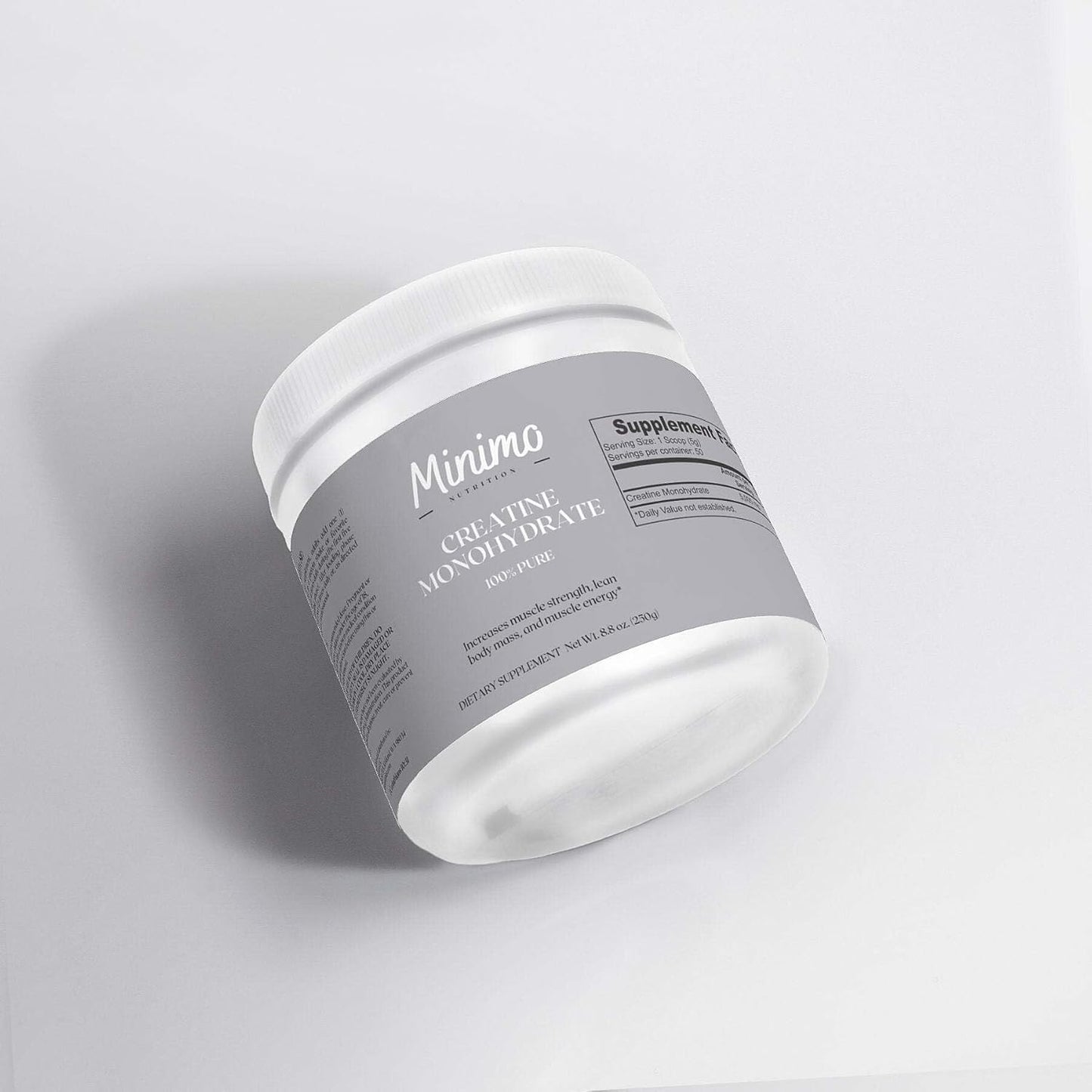 100% Pure Creatine Monohydrate Powder - 5000mg Per Serving - Supports Muscle Energy & Strength - 8.8 oz - 50 Servings