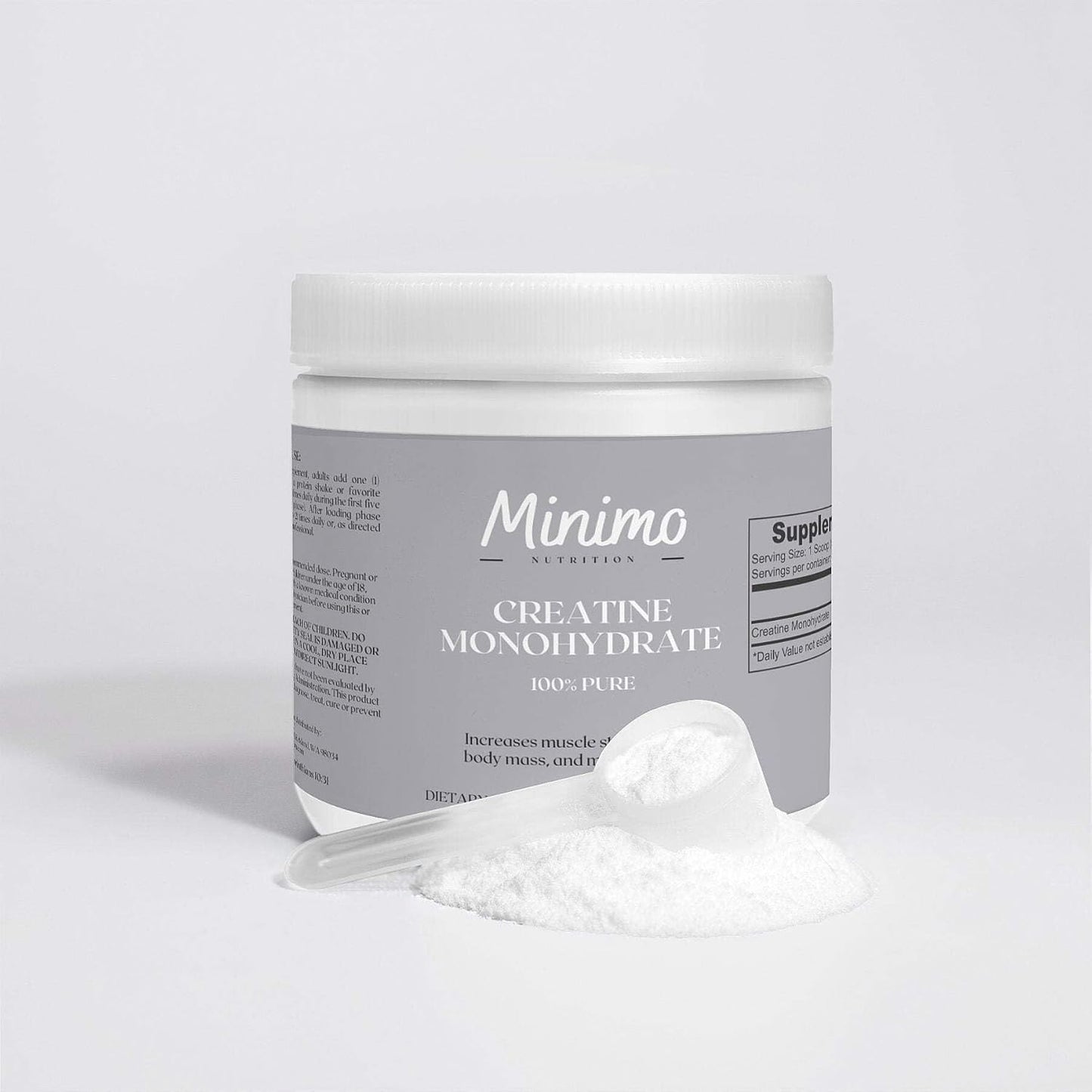 100% Pure Creatine Monohydrate Powder - 5000mg Per Serving - Supports Muscle Energy & Strength - 8.8 oz - 50 Servings