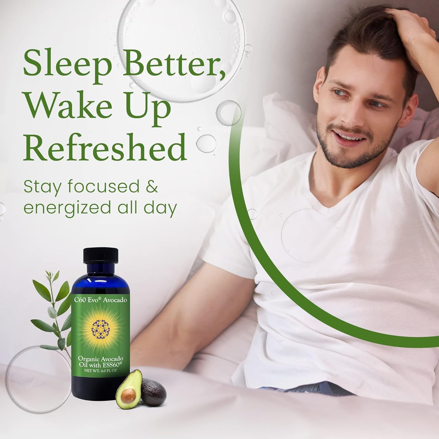 100% Pure ESS60 Avocado Oil for Joint Health, Flexibility, Energy, Immunity, and Sleep - 4 oz
