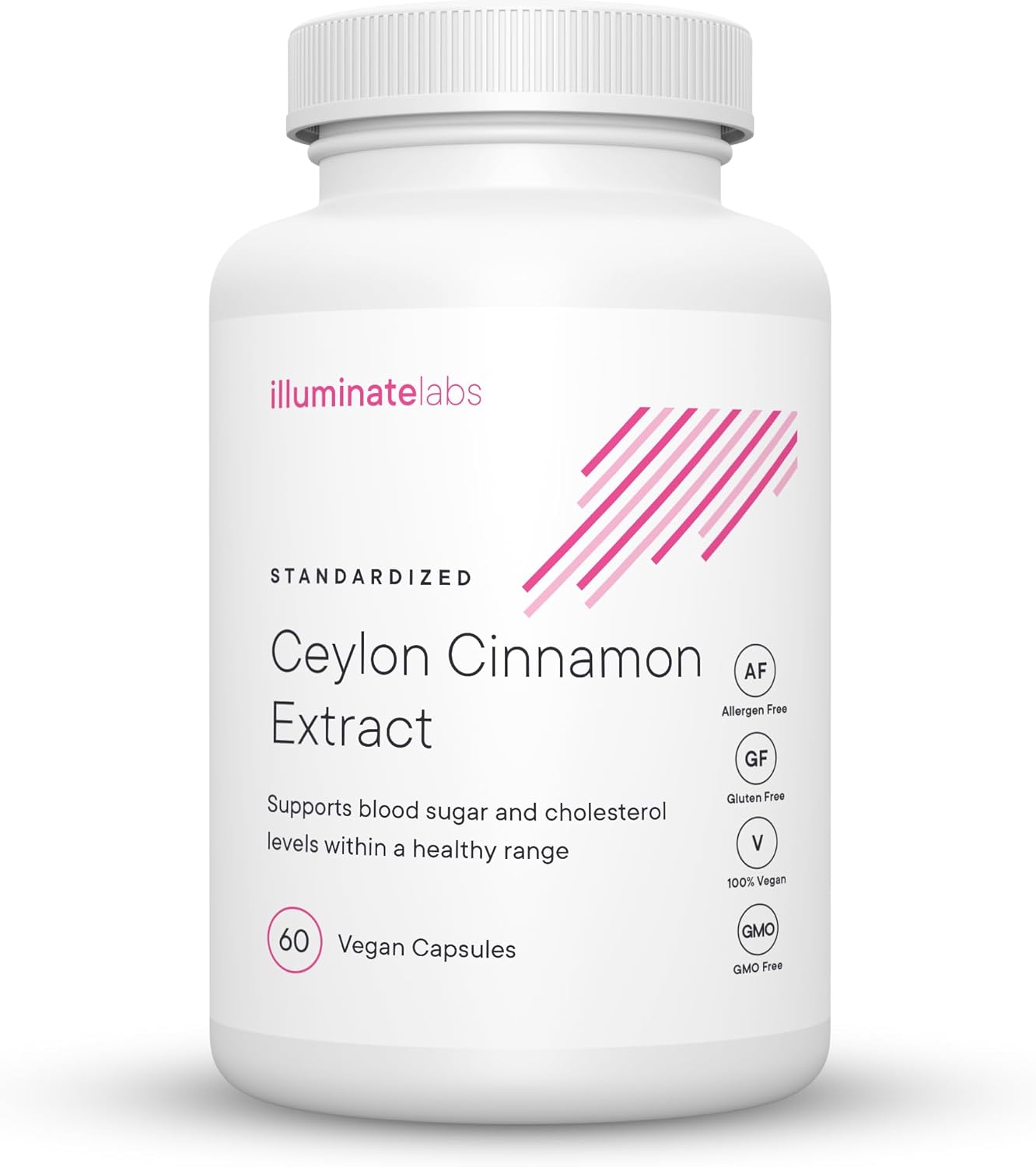 1000mg Ceylon Cinnamon Extract Capsules by Illuminate Labs | Third-Party Tested for Quality | Research-Supported Formula