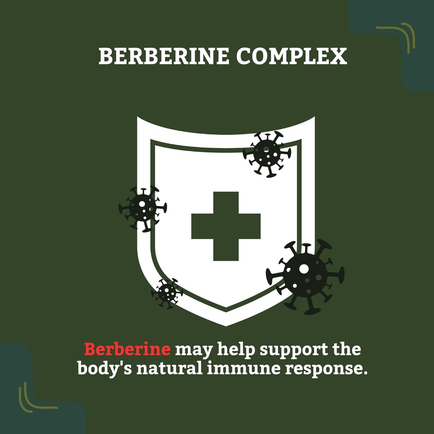 1000mg Detox Trees Berberine Supplement with Bitter Melon and Banaba Leaf Extract - Supports Immune System and Weight Management - Non-GMO, Gluten-Free Complex - 60 Capsules
