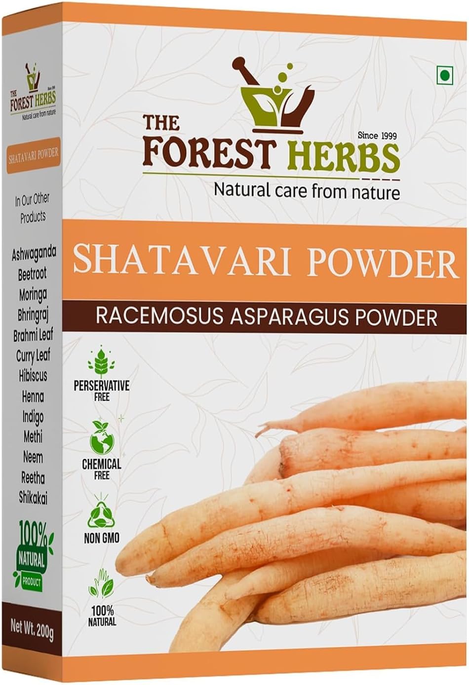 100g Shatavari Powder - Herbal Supplement for Women's Hormone Balance, Digestion, and Reproductive Health