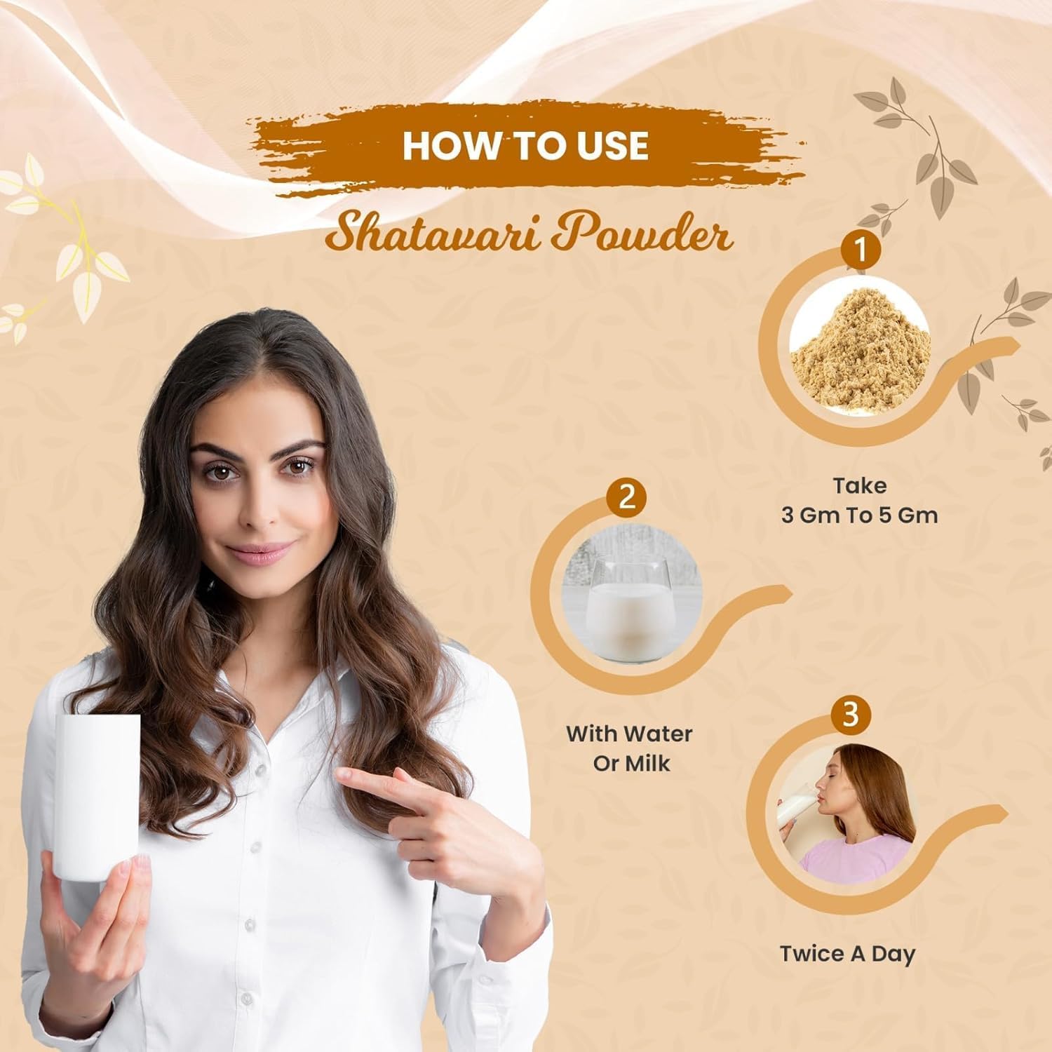 100g Shatavari Powder - Herbal Supplement for Women's Hormone Balance, Digestion, and Reproductive Health