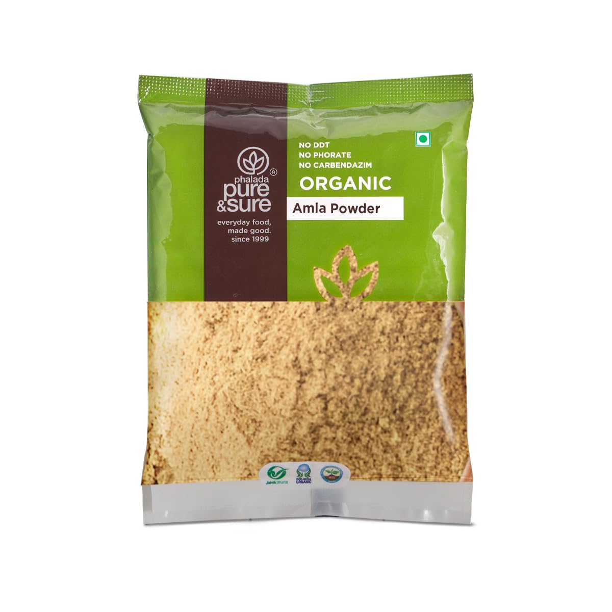 100gm Pure & Sure Organic Amla Powder: Herbal Superfood Supplement Boosts Immunity, Rich in Organic Fiber, Non GMO & Preservative Free