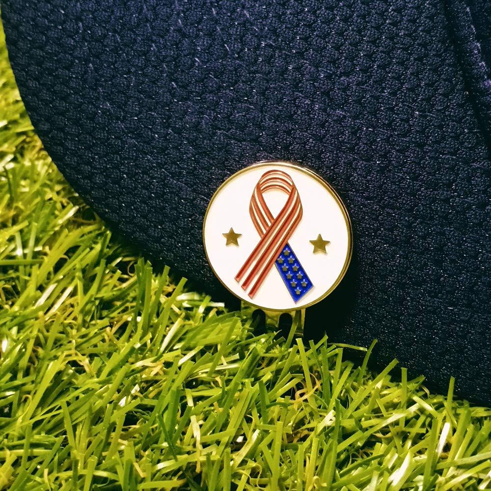 12 Assorted Pattern Golf Ball Markers Value Pack with Cap Clips and Divot Repair Tools - Golf Gifts for Men and Women