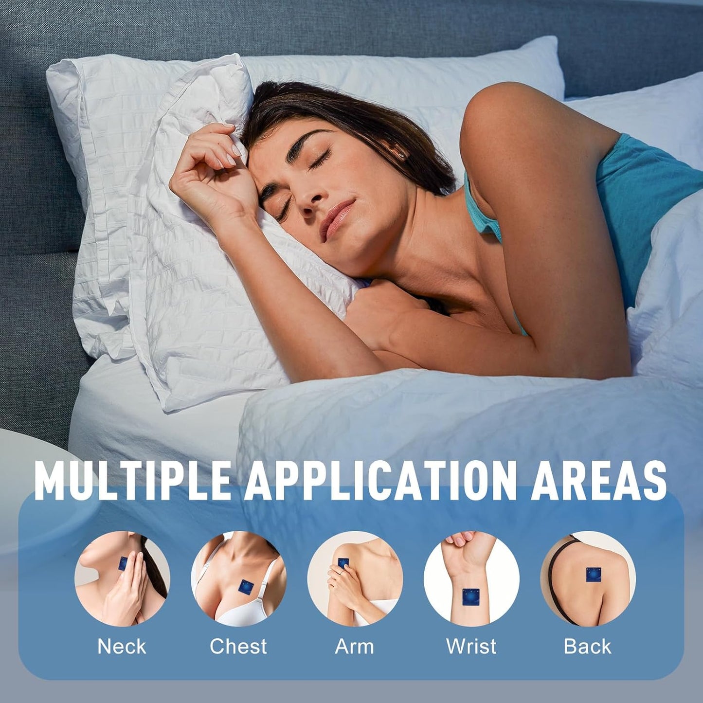 12 OHALEEP Dream Patch Sleep Patches for Adults, Extra Strength Sleep Aid for Improved Sleep Quality, Portable Patches for a Restful Night's Sleep