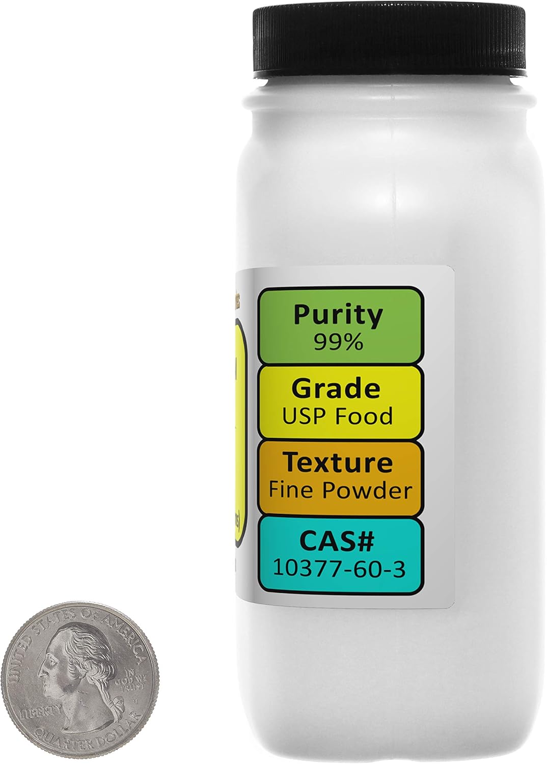 12 Oz of 99% USP Food Grade Magnesium Nitrate Powder by Eisen-Golden Laboratories - Two Bottles