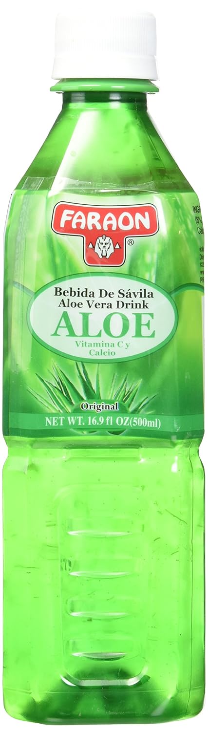 12 Pack of FARAON Aloe Vera Original Juice - 50.721 Ounce Bottles