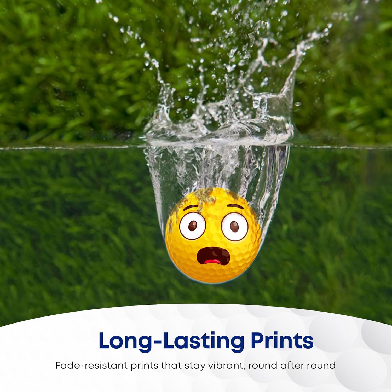 12-Pack Premium Emoji Golf Balls for Fun Practice - Novelty Golf Gift for Golfers - Unique Golf Accessories for Men, Women, Dads, and Kids