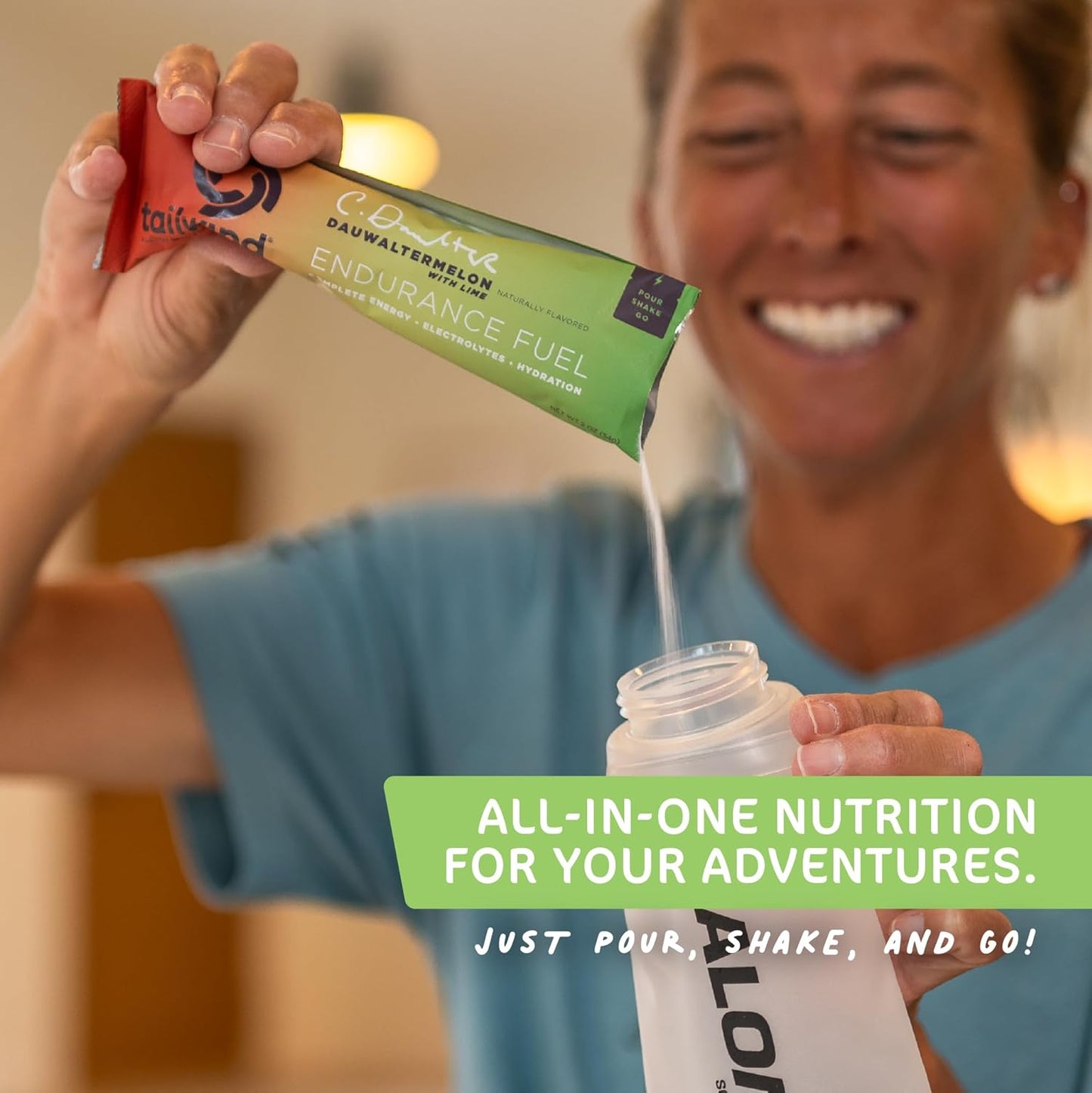12 Pack Tailwind Nutrition Endurance Fuel Powder Mix - Dauwaltermelon Flavor, Vegan, Non-GMO, Gluten-Free, Soy-Free Dairy-Free Electrolyte Sports Drink