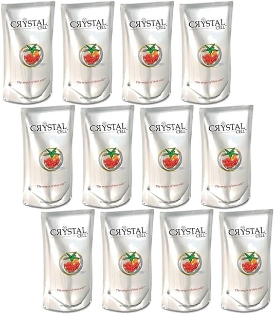 12 Packs Phytoscience Crystal Cell Stem Cell Anti Aging Wrinkle Remover for Lifting Skin Texture - 14 Sachets/Pack
