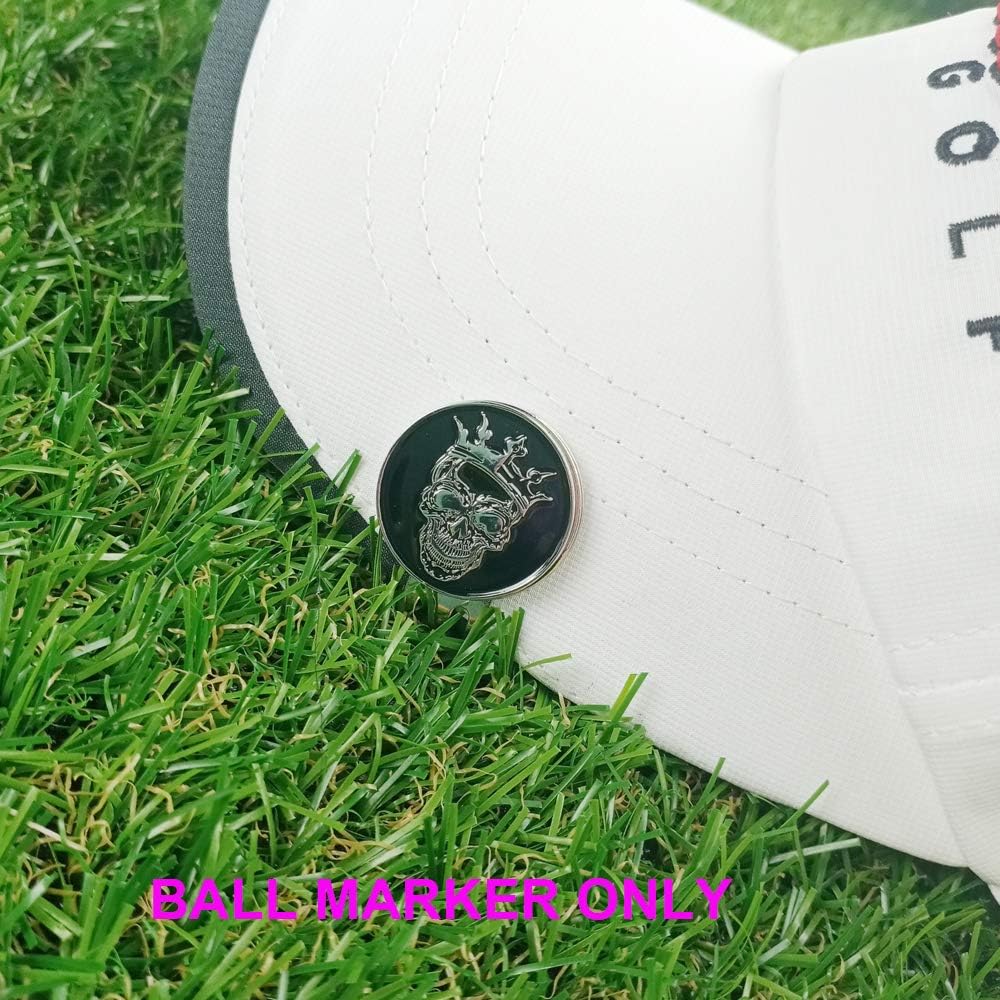 12-Piece GOLTERS Golf Ball Markers Assorted Patterns Value Pack with Cap Clips and Divot Repair Tools for Men and Women - Golf Gifts