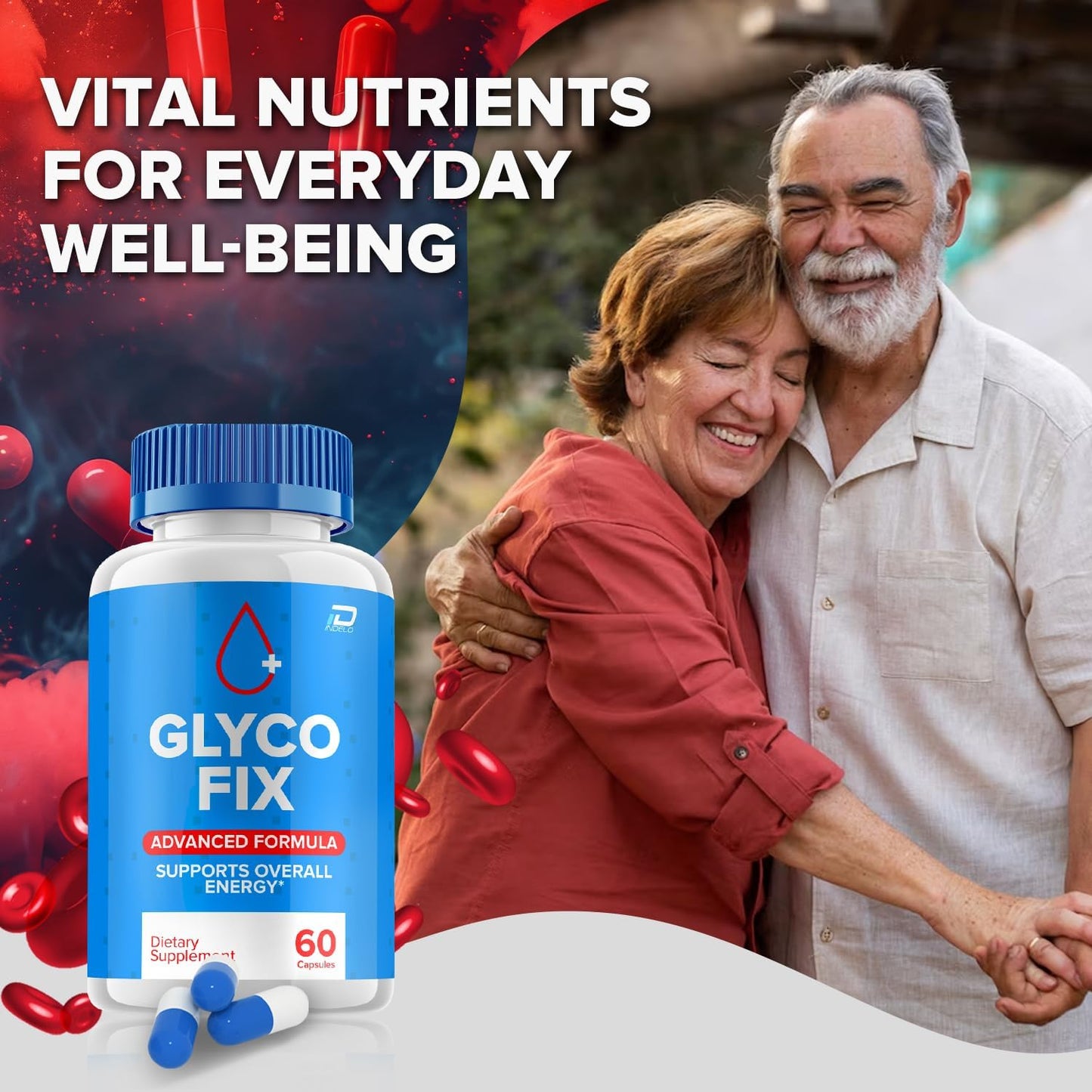 120 Capsules of Indelo GlycoFix Advanced Supplement - Natural Formula for Healthy Glyco Levels, Maximum Strength Daily Support
