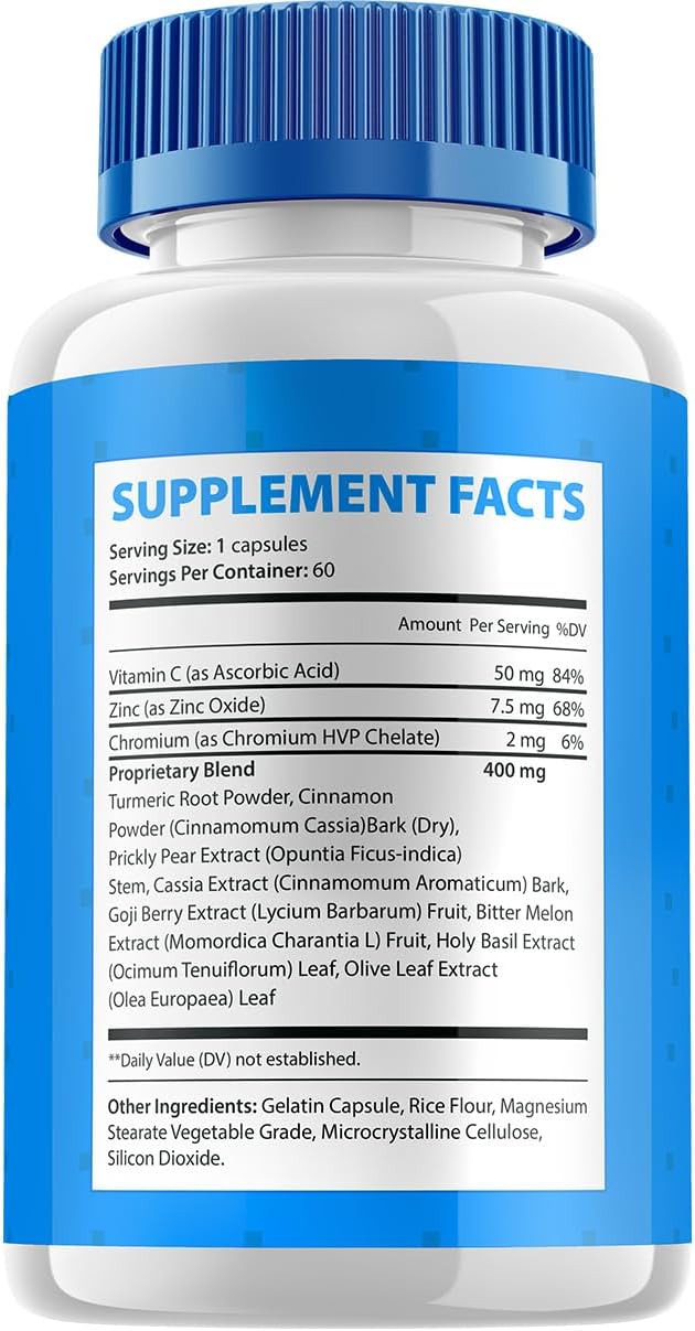 120 Capsules of Indelo GlycoFix Advanced Supplement - Natural Formula for Healthy Glyco Levels, Maximum Strength Daily Support