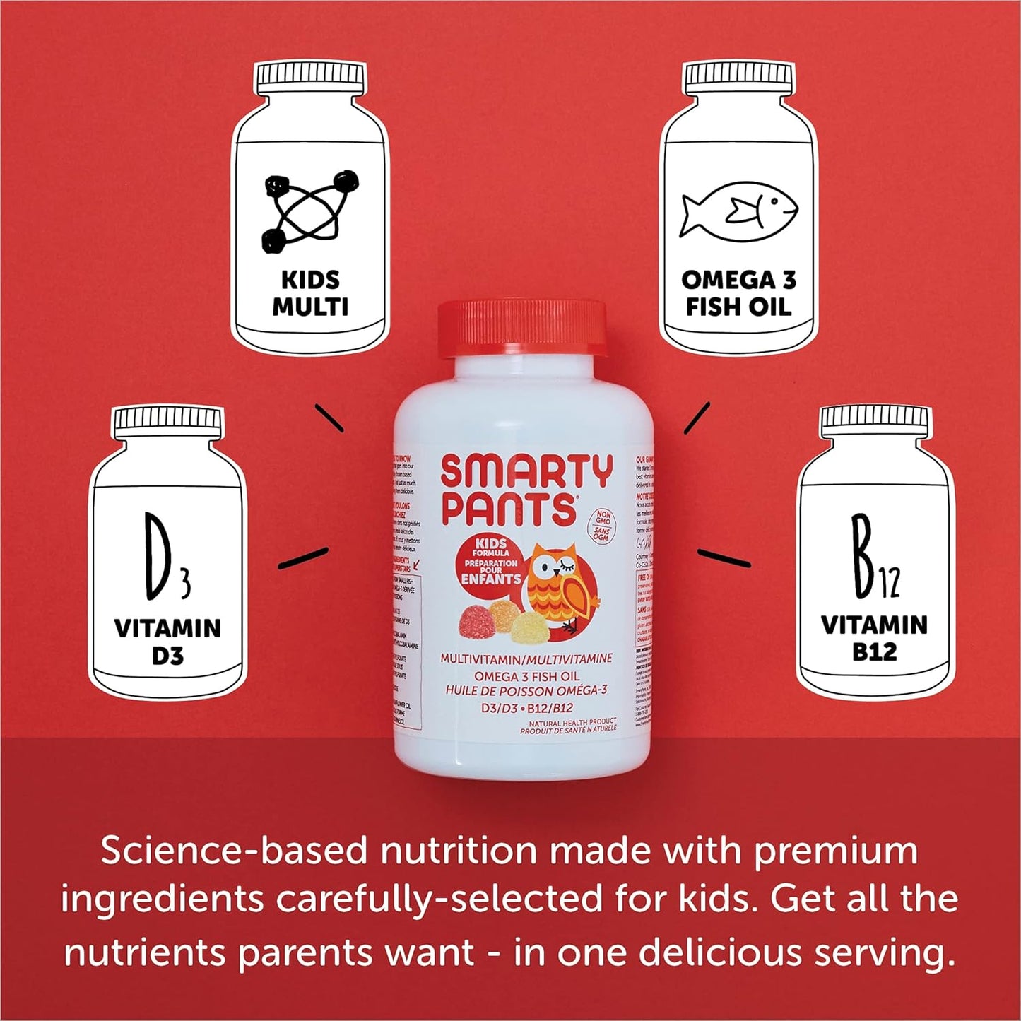 120 Count of SmartyPants Kids Complete Multivitamin Gummies - Delicious and Nutritious for Children