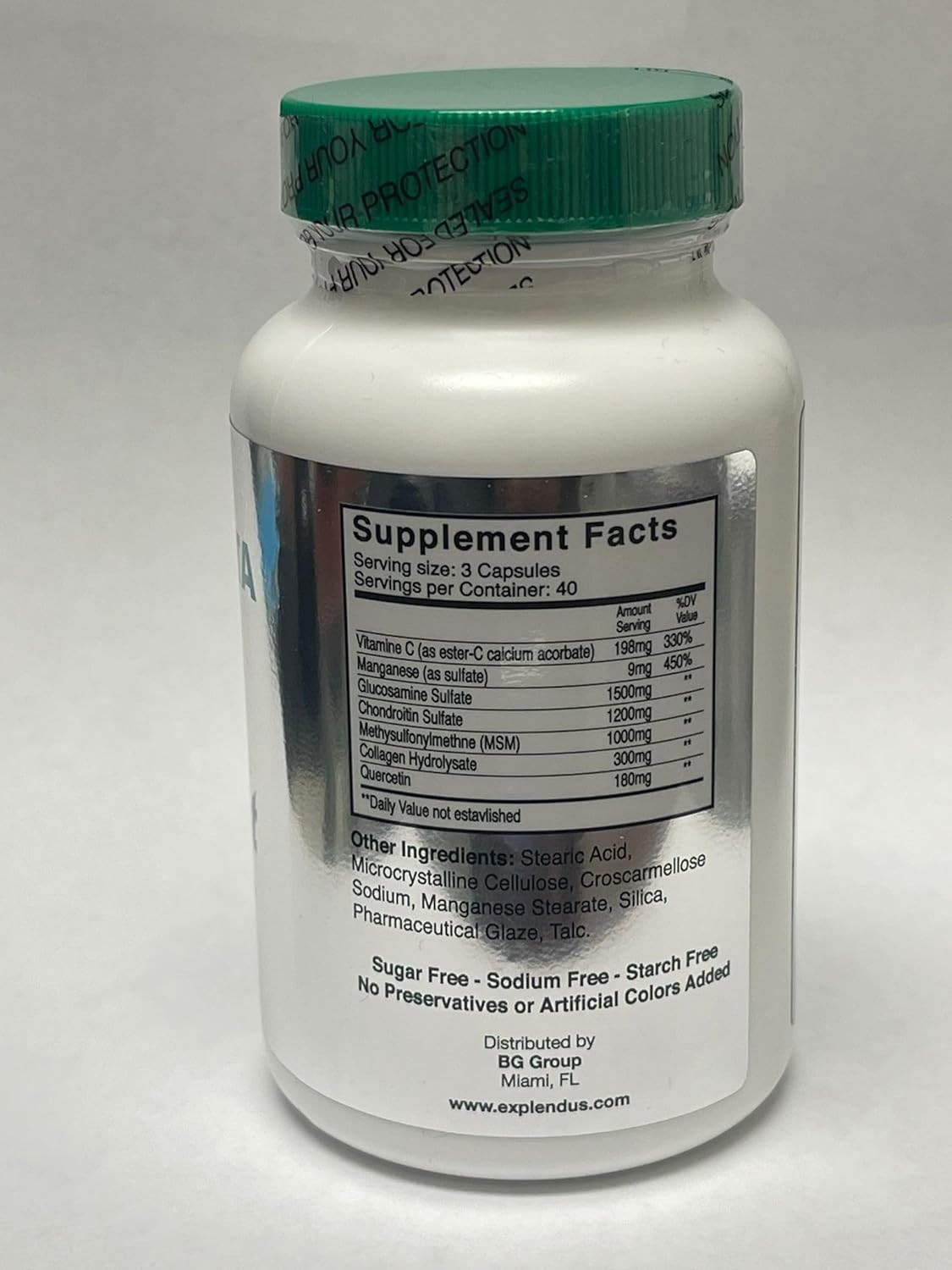 120 Tablets of Glucosamine Chondroitin + MSM Complex for Ligament Support