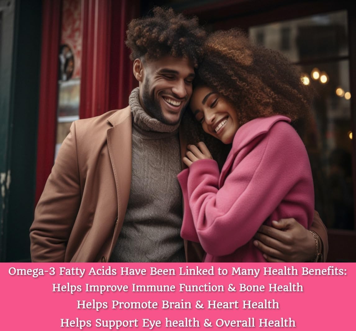 1200mg Nevancia Omega-3 Fish Oil Softgels with DHA & EPA for Heart and Brain Health - Natural Lemon Flavor - 60 Count