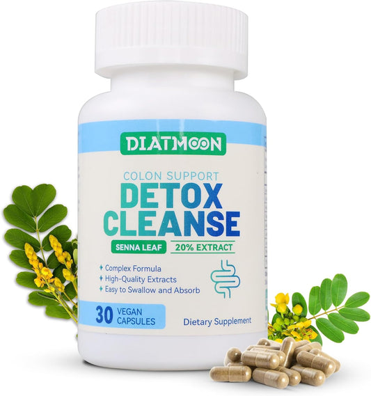 15-Day DIATOMACEOUS EARTH Gut Cleanse Capsules, Colon Support & Detox, Non-GMO, Vegan, Gluten-Free, 30ct