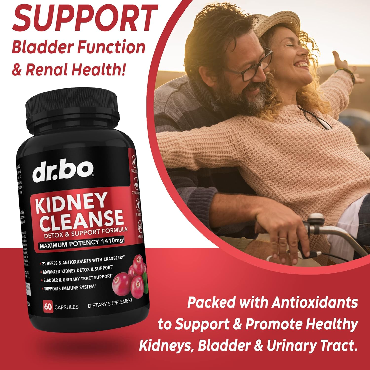 15 Day Dr. BO Colon Cleanse Detox & Kidney Liver Cleanse Supplement - Probiotic Pills for Bowel Movement and Urinary Health