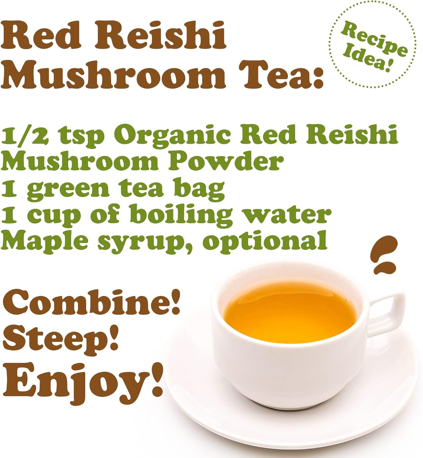 1.5 lb Food to Live Organic Red Reishi Mushroom Powder - Vegan Superfood for Immunity & Wellness, High in Antioxidants, Non-GMO, Pure for Smoothies