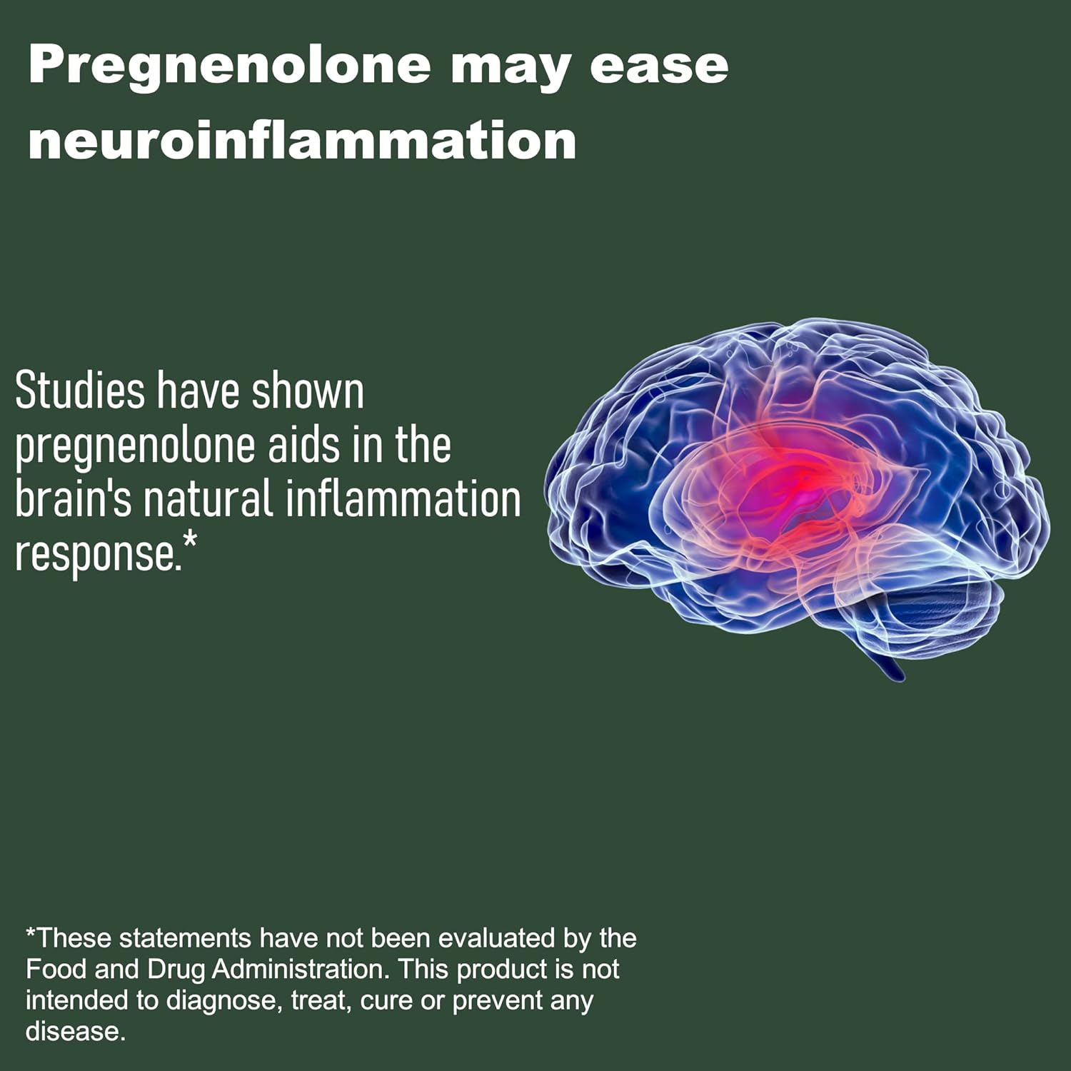 150 Capsules of LifeLink Pregnenolone 30mg for Immune System, Anti-Aging, Memory, and Cognition Support - Gluten Free, Non-GMO, Made in USA