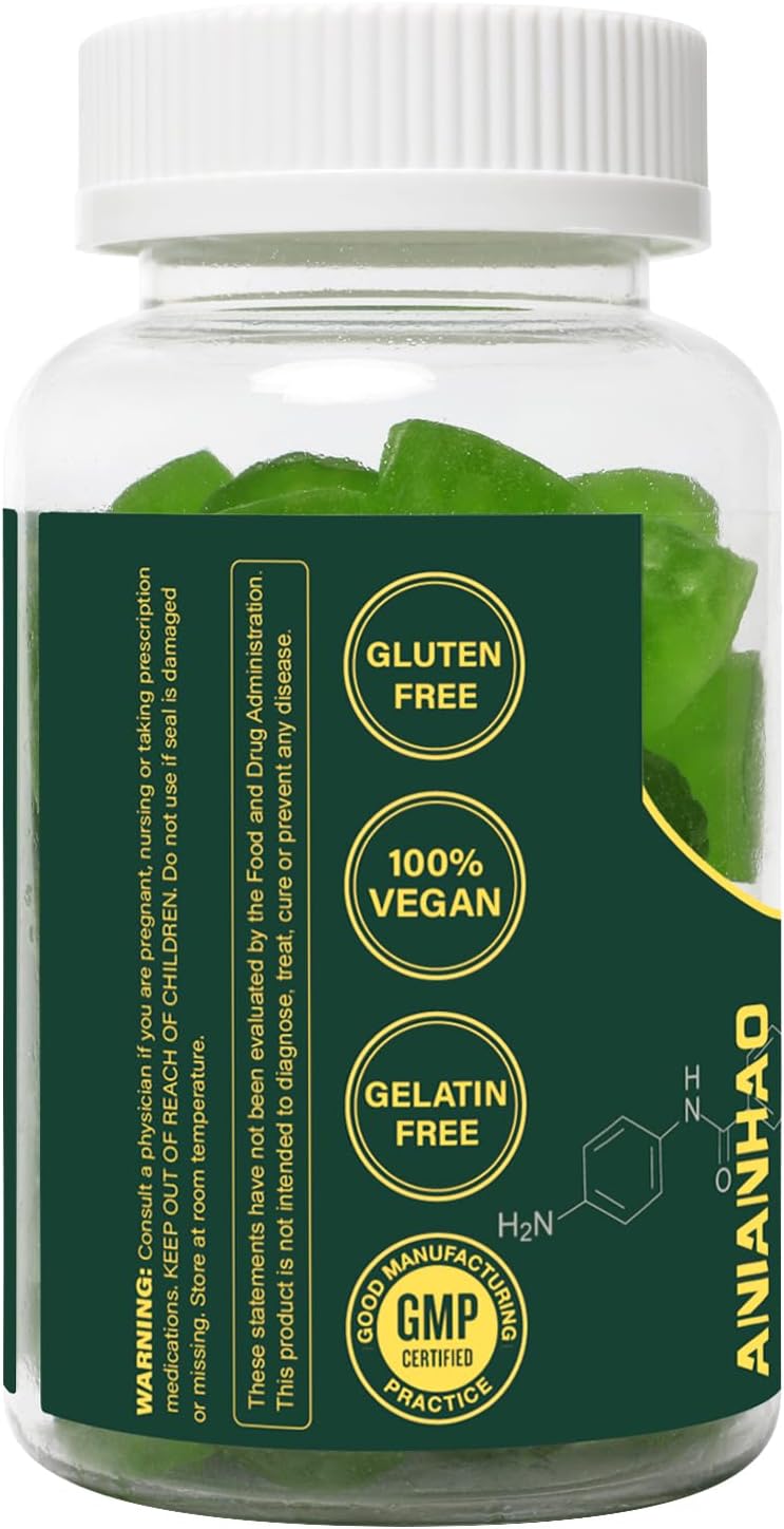 1500mg ANIANHAO NAD+ Sugar-Free Gummies - 60 Gummies, Anti-Aging & Antioxidant Support, Metabolism & Energy Boost - 2 Month Supply