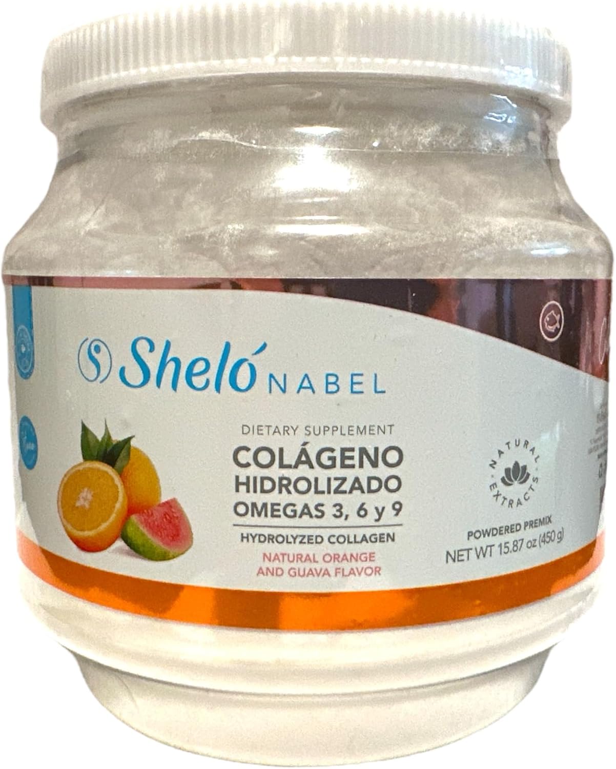 15.87 oz Sugar-Free Collagen Supplement with Omega Fatty Acids, Orange & Guava Flavor
