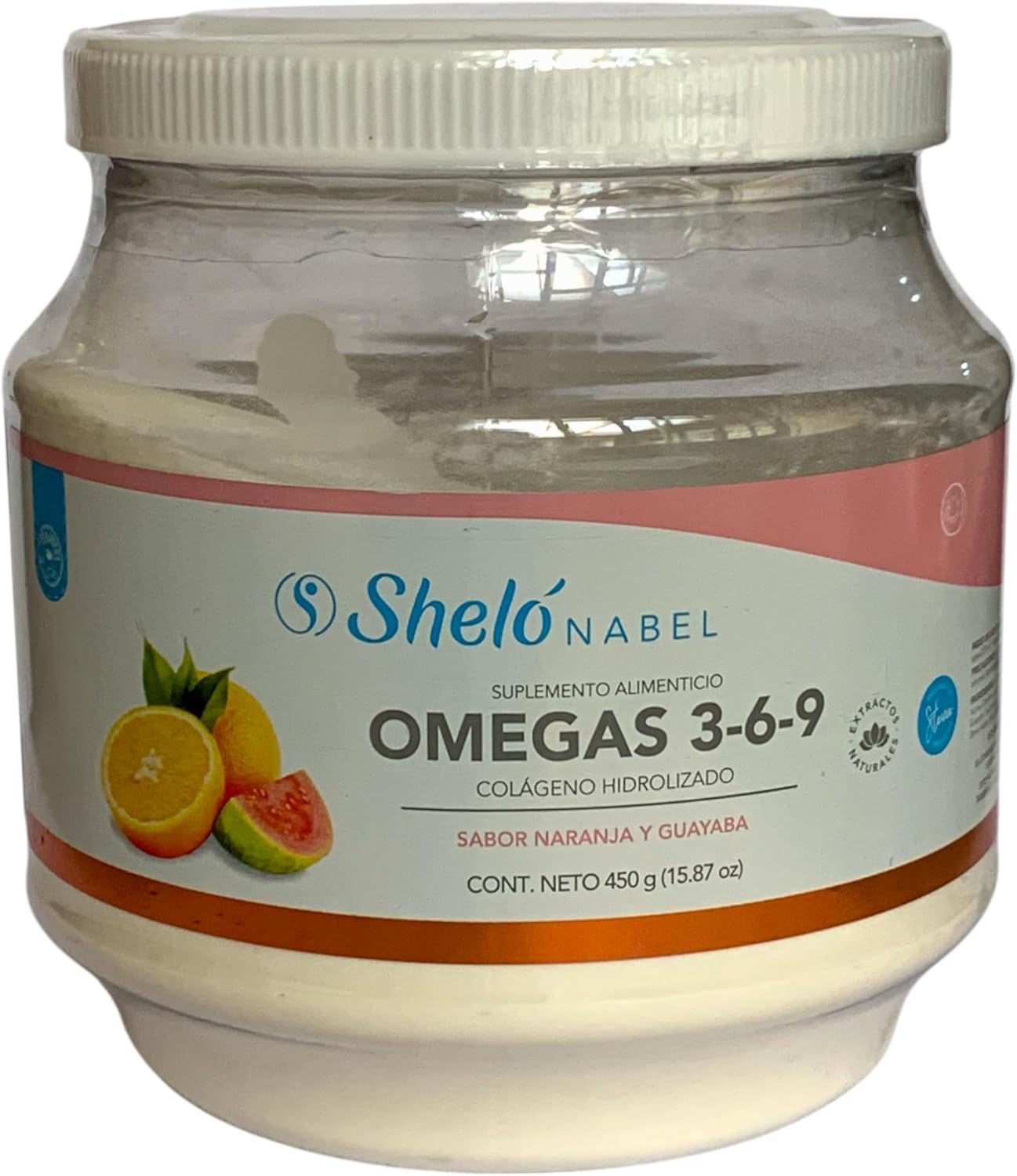 15.87 oz Sugar-Free Collagen Supplement with Omega Fatty Acids, Orange & Guava Flavor