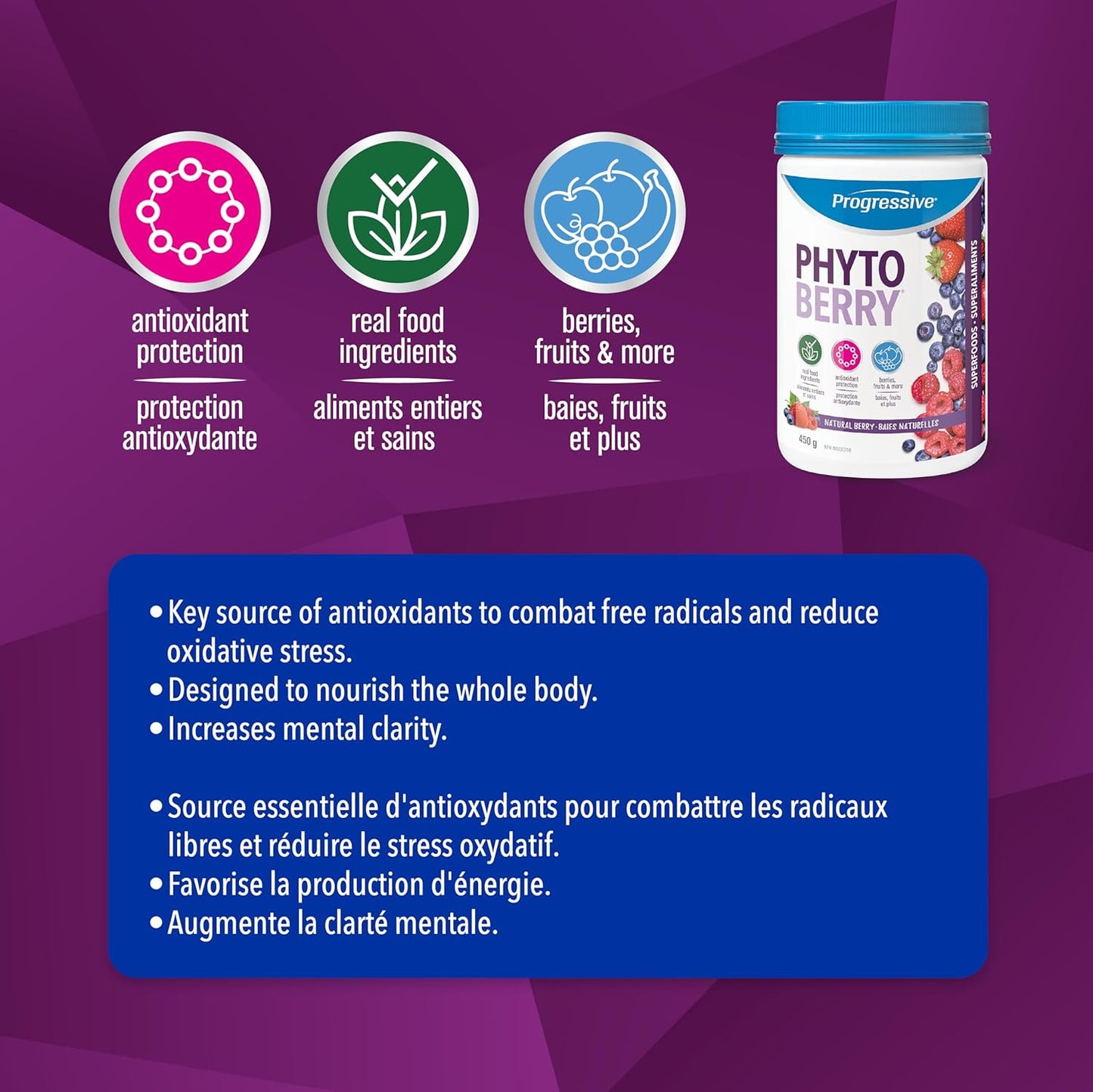 16 OZ PROGRESSIVE Phytoberry Supplement for Nutrient-Rich Antioxidant Support