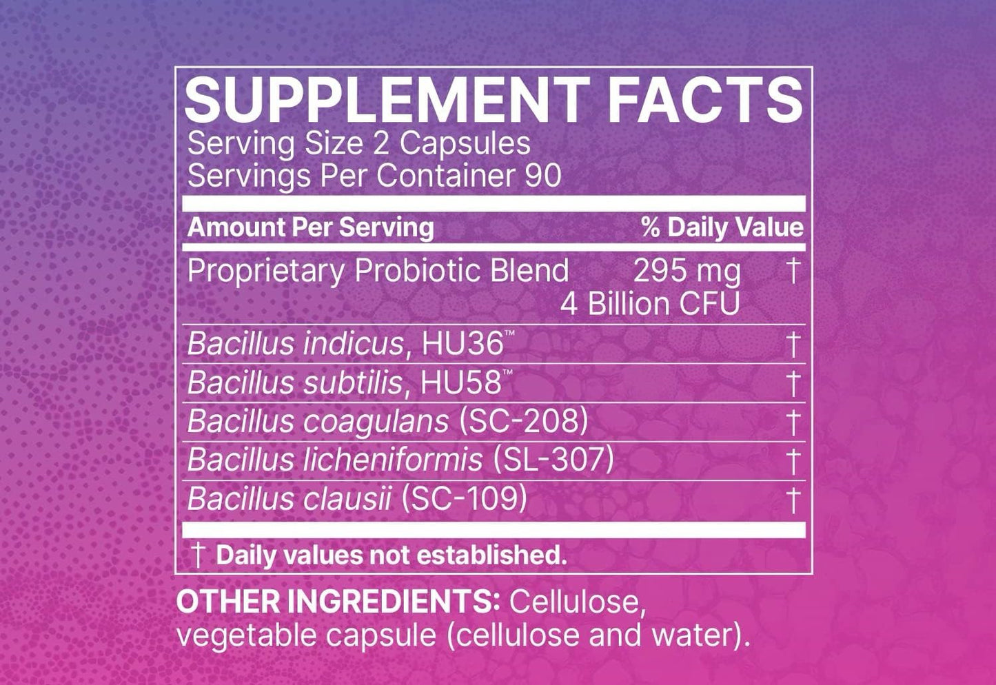180-Capsule Mega Spore Probiotic Supplement for Gut Health & Immune Support