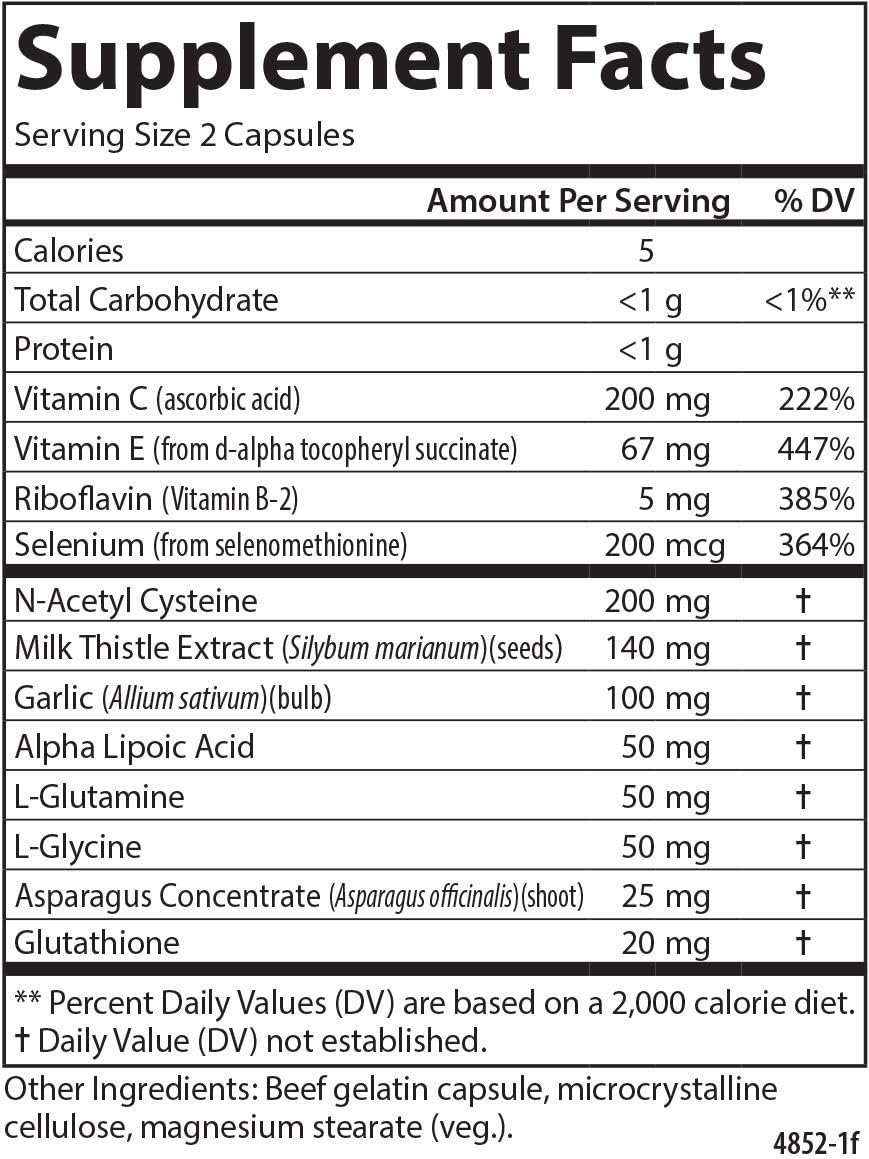 180 Capsules Carlson Labs Glutathione Booster for Enhanced Antioxidant Support