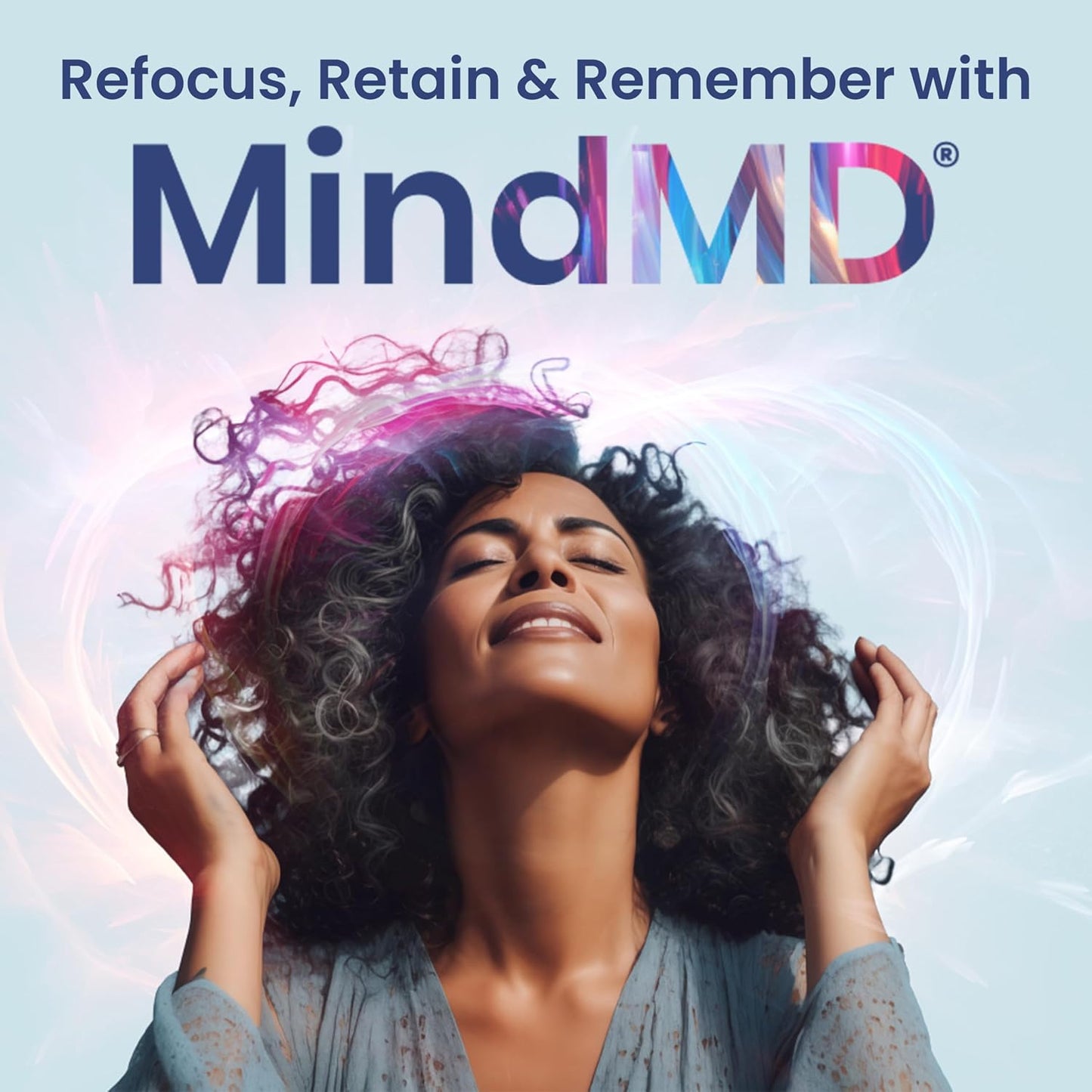 1MD Nutrition MindMD Brain Supplement with Bacopa Monnieri & Green Tea Extract for Memory, Focus, and Nootropic Brain Support - 60 Capsules