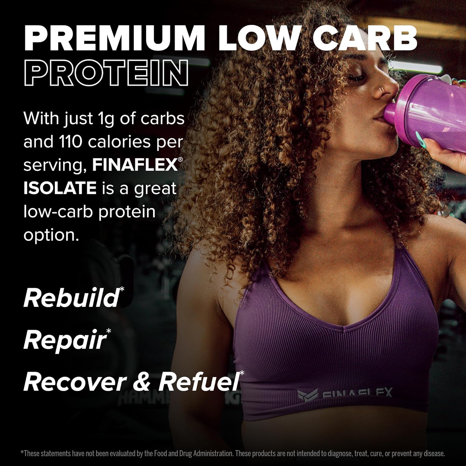 2 lb FINAFLEX Isolate Vanilla Ice Cream Protein Powder - 25g Protein Per Serving - Milkshake Taste - Sugar, Fat, Gluten Free - 31 Servings