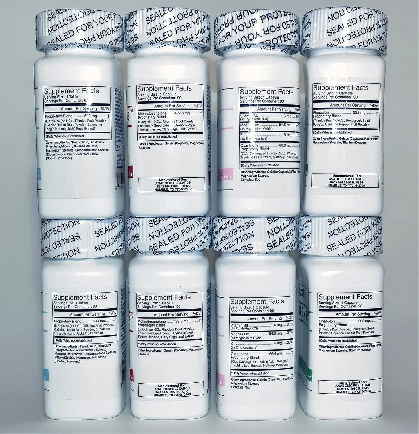 2-Month Supply Anabolic Research Strength Stack +Plus with Test Support System - Test-600x, D-drol 25, VAR 10, Tren 75 - Boost Strength and Performance