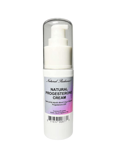 2 oz. Pump Bottle of Natural Radiance Progesterone Cream - Hormone Balancing Skincare