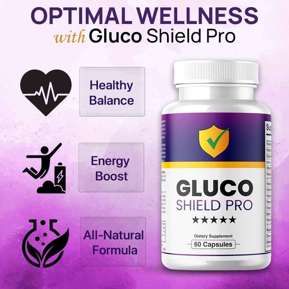 (2 Pack) Gluco Shield Pro Capsules, Gluco Shield Pro, Gluco Shield Pro Pills, Gluco Shield Pro, Glucoshield Advanced Formula, Glucoshield Vitamins, Glucoshield for Reviews