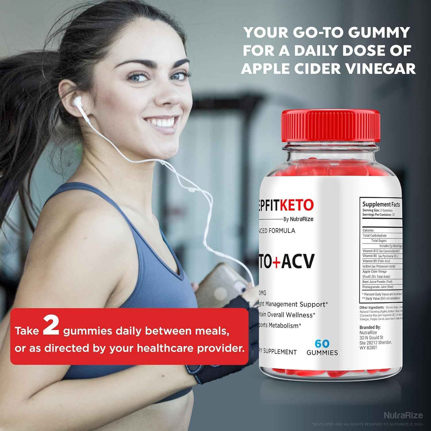 (2 Pack) Keep Fit Keto ACV Gummies, Official KeepFit Keto, Keto+ACV Slimming Formula Gummies, Keto Plus Apple Cider Vinegar Gummy, Keep Fit Keto Formula, KeepFit Keto Gomitas, ACV Keto Gum (120 Gummies)