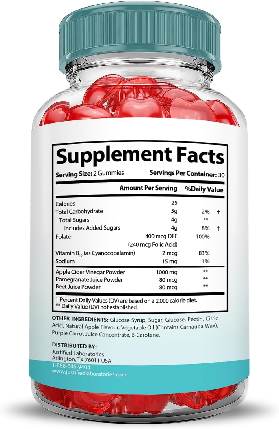2 Pack Keto Genesis Keto ACV Gummies 1000MG - Apple Cider Vinegar with Pomegranate & Beet Juice - Vegan Non GMO - 120 Gummies