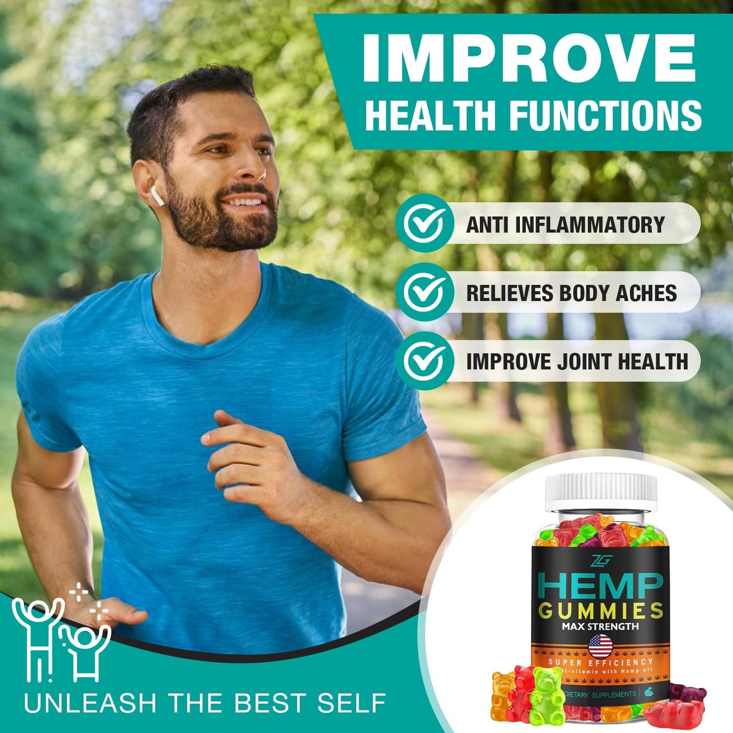 2 Pack metabolism booster Gummies for Restful Sleep - High Potency Organic metabolism booster Oil Infused Big Bear Gummies - Natural Apple Flavor for Adults