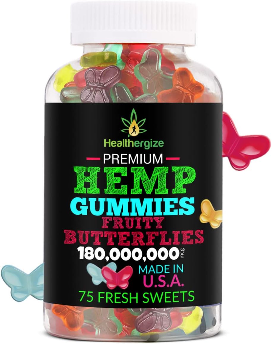 2-Pack metabolism booster Gummies for Sleep, Calm, and Relaxation - Fresh Butterflies and Delicious Peach Flavored - Natural metabolism booster Party with Anti-Inflammatory Benefits - Made in USA