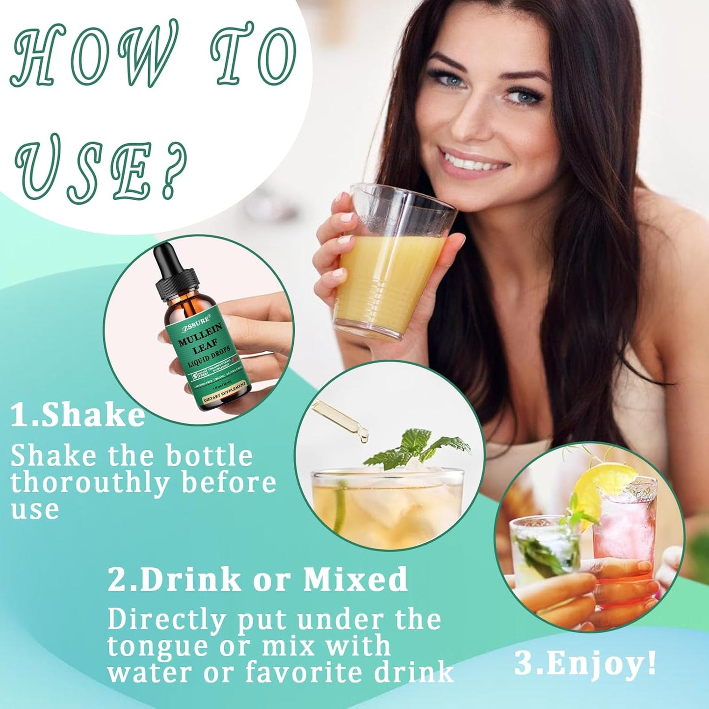 (2 Pack) Mullein Leaf Extract Drops for Lung Health - UK Made Mullein Tincture for Respiratory Support, Bronchial Cleanse - 5X Stronger Than Tea or Pills