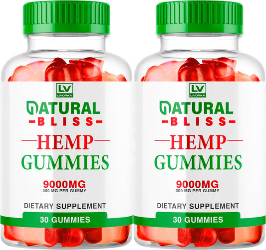 2 Pack Natural Bliss metabolism booster Gummies - 60 Gummies, 9000 MG Per Bottle - Reviews