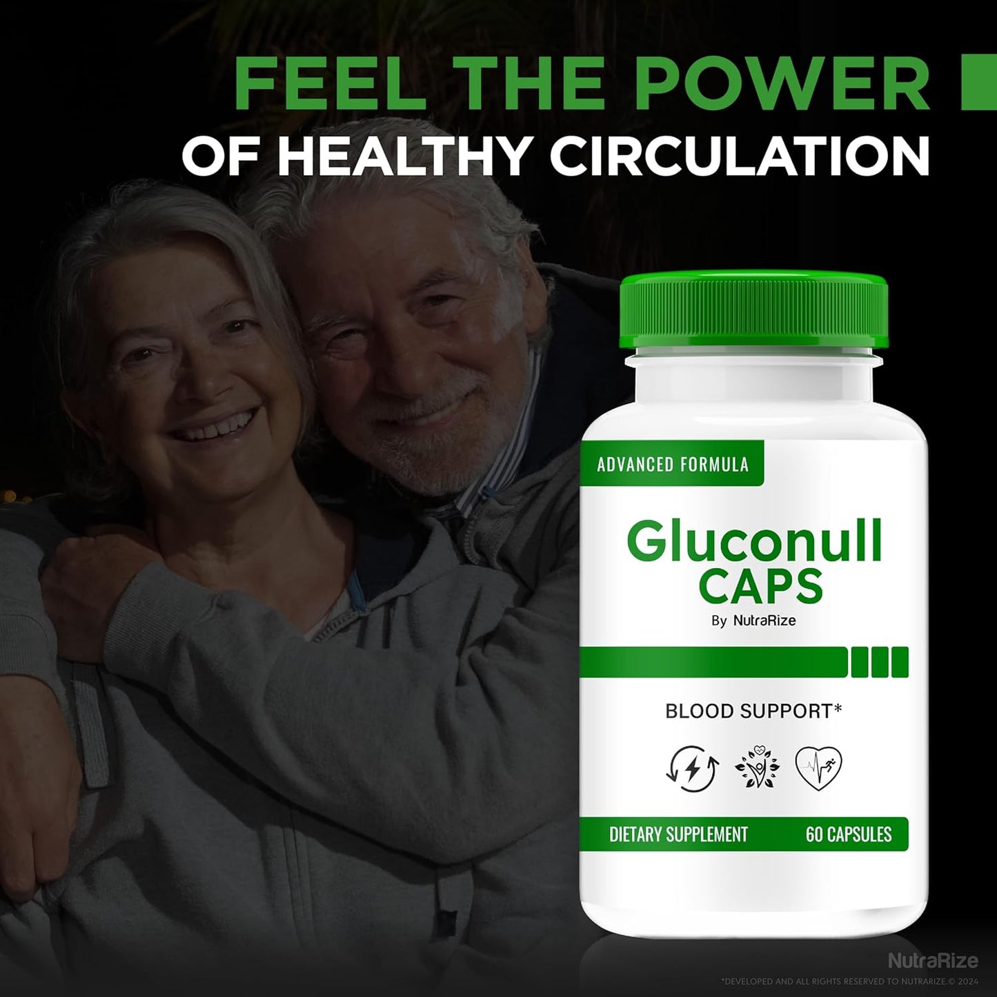 2 Pack NutraRize Gluco NullCaps: Official Formula for Stable Energy Levels & Overall Health - Natural Blood Vessel Cleaner & Glyco Optimizer (120 Caps)