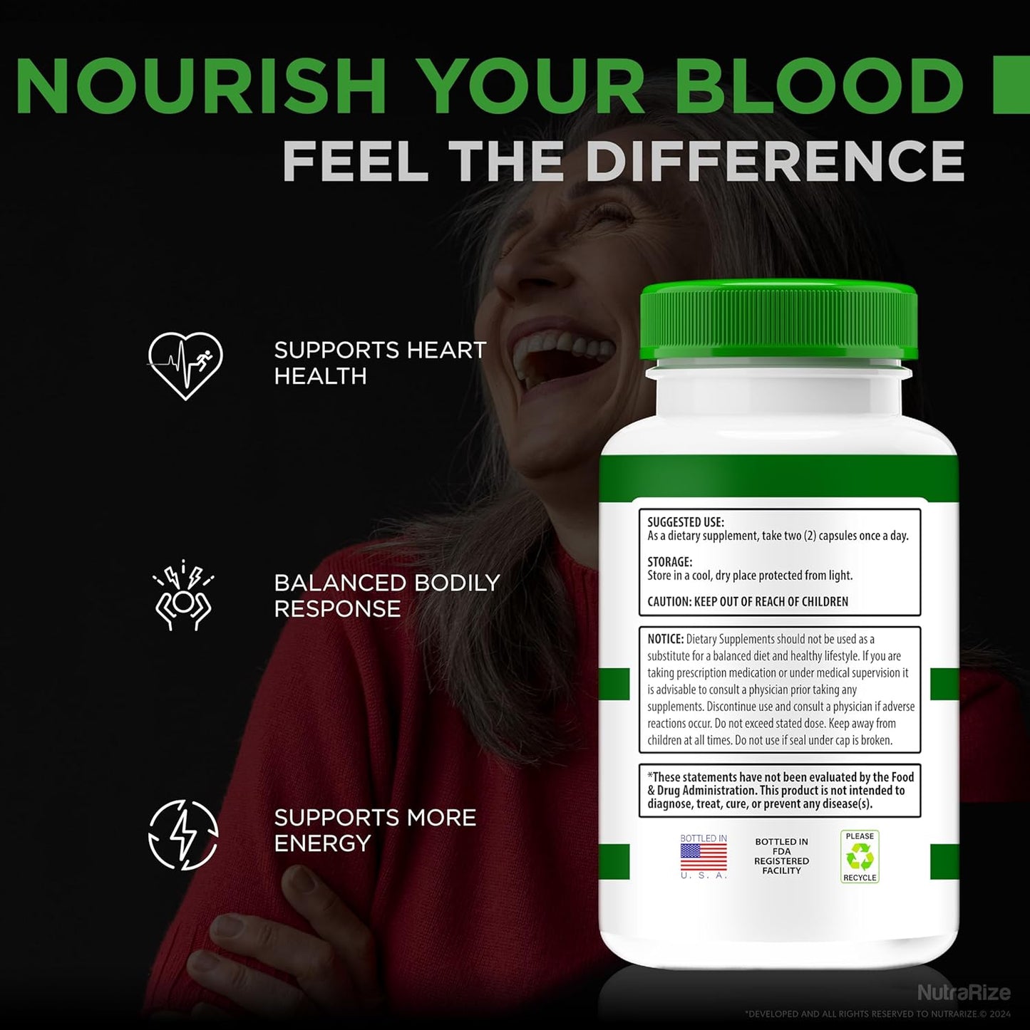 2 Pack NutraRize Gluco NullCaps: Official Formula for Stable Energy Levels & Overall Health - Natural Blood Vessel Cleaner & Glyco Optimizer (120 Caps)