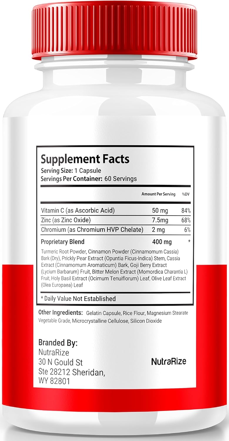 2 Pack NutraRize Glynovax Pills - Glycogen Support Formula for Stable Levels - All Natural Supplement (120 Capsules)