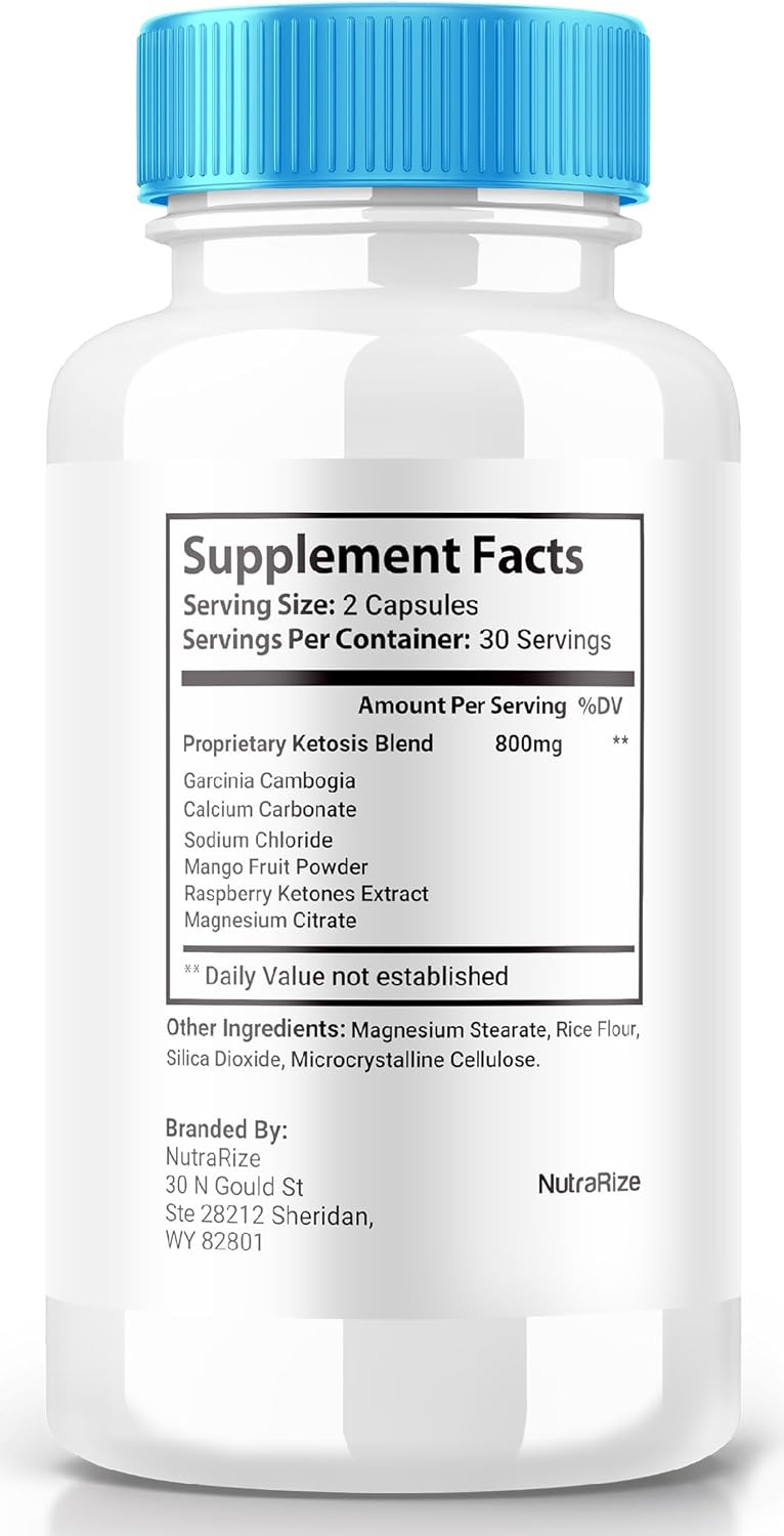 2 Pack NutraRize Trufit Detox & Keto Pills - Advanced Formula for Internal Cleansing, ACV Supplement, Keto Vitamins, Nutrition Powder - 120 Capsules